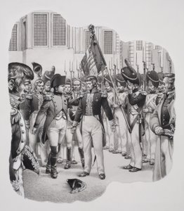 流放途中的拿破仑（1769-1821 年）（纸本水粉画）