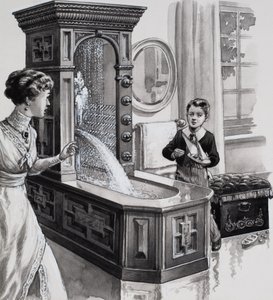 维多利亚浴场（水粉画，纸本）