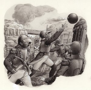 拿破仑帝国军队中的精灵士兵（水粉纸本） 作者 帕特 (1907-95) 妮可