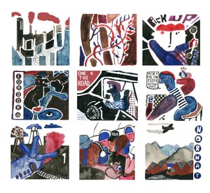 远离城市，去看看野生动物，2014 年（水彩画）