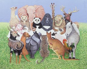 派对时间》，2007 年（布面油画） 作者 帕特·斯科特