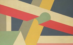 Transverse Beams，1928-32（画布上的油画和铅笔）