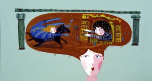 憧憬白马王子的少女。 作者 帕特里齐娅·拉波塔