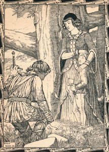 玛格丽特与强盗，1902年 作者 彭定康
