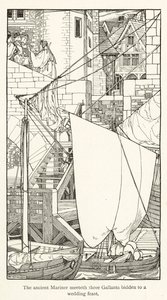 古代水手发怒记（版画） 作者 彭定康