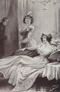安东尼·特罗洛普 (Anthony Trollope) 的巴切斯特塔 (Barchester Towers) 插图（石版画） 作者 保罗（继）哈代