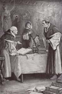 Illustration for The Cloister and The Hearth by Charles Reade (litho) 作者 保罗（继）哈代