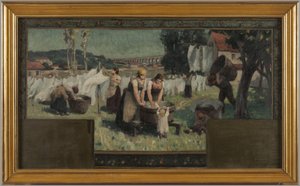 Arcueil-Cachan 市政厅草图：Les Blanchisseuses