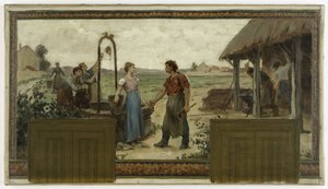 Saint-Maur-des-Fossés 市政厅草图：Les fiançailles，1883 年（布面油画）