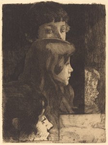 一个家庭 Une famille, 1890. 作者 保罗·阿尔伯特·贝斯纳德