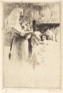 Anne-Élisabeth Besnard的出生公告 Anne-Élisabeth...的出生卡，1922年。 作者 保罗·阿尔伯特·贝斯纳德