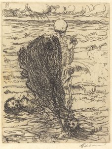 网的铸造 Le coup de filet, 1900. 作者 保罗·阿尔伯特·贝斯纳德