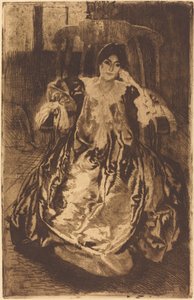 丝绸长袍 La Robe de Soie, 1887年。 作者 保罗·阿尔伯特·贝斯纳德