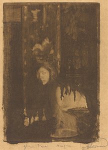 拿着花瓶的女人 La femme au vase, 1894. 作者 保罗·阿尔伯特·贝斯纳德