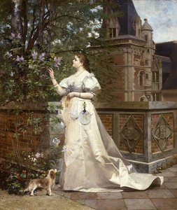 采摘丁香，1874年 作者 保罗·阿方斯·维里