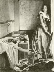 Charlotte Corday和Marat（凹版印刷）