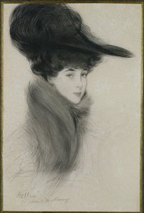 Consuelo Vanderbilt（1877-1964）Marlborough公爵夫人，c.1901（干点）