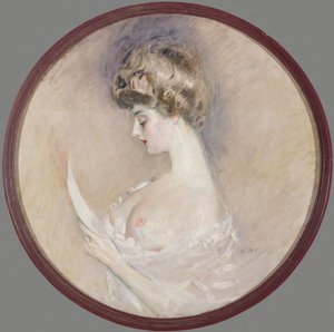 Marthe Letellier, née Fourton的肖像，约1900年。 作者 保罗·塞萨尔·Helleu