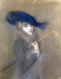佩吉·莱特利耶的画像， 作者 保罗·塞萨尔·Helleu
