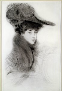 马尔堡公爵夫人的画像。保罗-海勒（1859-1927）的绘画，20世纪。巴约纳，博纳博物馆 作者 保罗·塞萨尔·Helleu