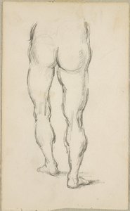 卢卡·西诺雷利（Luca Signorelli）之后：腿部研究，c.1883-86 作者 保罗·塞尚