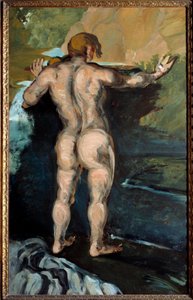 Paul Cezanne (1839-1906) 1868 年诺福克克莱斯勒博物馆的沐浴者和岩画 作者 保罗·塞尚