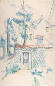 花园的入口，1878-1880。 作者 保罗·塞尚