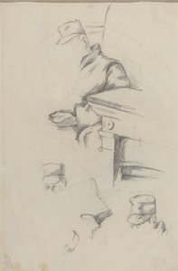 艺术家的父亲[背面]，约1865-1870。 作者 保罗·塞尚