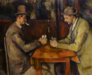 法语: Les Joueurs de cartes 纸牌玩家 作者 保罗·塞尚