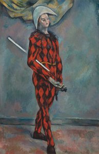 Harlequin，1888-1890。 作者 保罗·塞尚