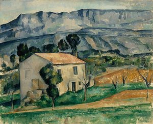 普罗旺斯的房子 - Cezanne, Paul (1839-1906) - 1886-1890 - 布面油画 - 印第安纳波利斯艺术博物馆 作者 保罗·塞尚
