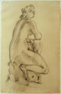 塞恩（P.塞尚），考恩德·维纳斯（Kauernde Venus） 作者 保罗·塞尚