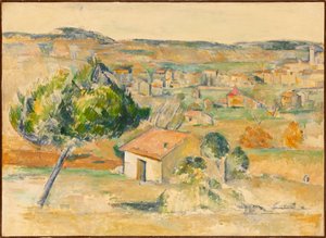 普罗旺斯的Plaine provençale平原，1883-1885。 作者 保罗·塞尚
