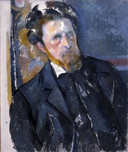 Joachim Gasquet (1873-1921)的肖像 - 保罗-塞尚(1839-1906)。布面油画，约1896年。国家画廊，布拉格 作者 保罗·塞尚