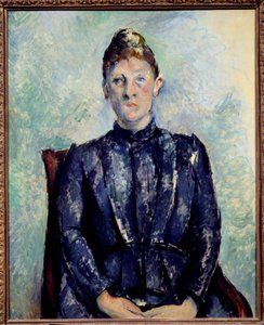 Portrait of Madame Cezanne Painting by Paul Cezanne (1839-1906) 19th century Sun. 0,65x0,81 m Paris, Musee de l