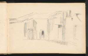 房屋的研究，1879-1882。 作者 保罗·塞尚