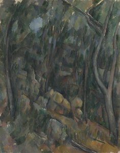 黑色城堡的地面，um 1900-1904 作者 保罗·塞尚