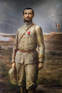绘画细节“Le commandant Marchand”（让·巴蒂斯特 - 让-巴蒂斯特·马尔尚 作者 保罗·多米尼克·菲利普波特