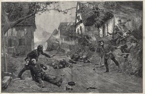 1870-1871年战争--在Woerth战役（或Froeschwiller Woerth战役，Froeschwiller-Woerth），8月6日 作者 保罗·埃米尔·布蒂尼
