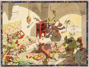 贪婪之罪（纸上水彩画） 作者 保罗·莫凡