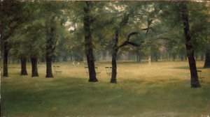肯辛顿花园，约1890年 作者 保罗·福迪斯·梅特兰