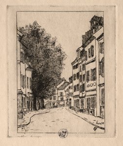 六次蚀刻：巴黎圣母院，蓬图瓦兹，1895年。