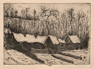 六蚀刻：茅草面包房，奥弗，1895年。