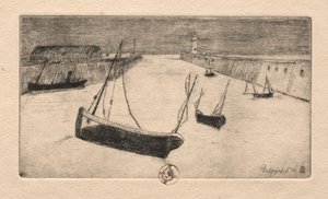 六幅蚀刻版画：特雷港