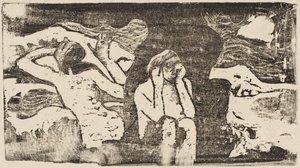 在黑岩（Aux roches noires） 作者 保罗·高更