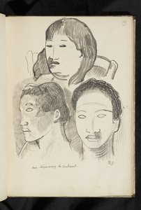 前后——画《不无情》 作者 保罗·高更