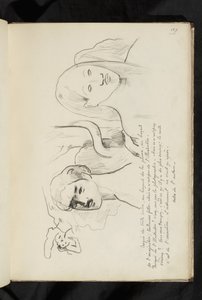 Avant et après - 亚当和夏娃的文字和图画，蛇绕在他们身后的树上 作者 保罗·高更