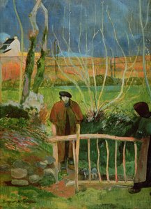 Bonjour Monsieur Gauguin, 约1889（布面油画）。 作者 保罗·高更