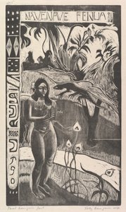 令人愉快的土地，1893-94年。 作者 保罗·高更