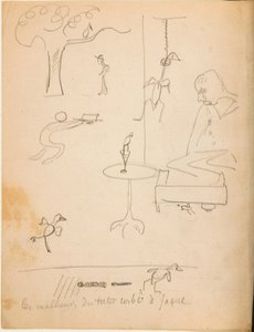从为年轻的雅克·布斯凯特（Jacques Bousquet）制作的画册中提取的图画，1889-90年 作者 保罗·高更